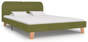 Bed Frame Green Fabric 150x200 cm