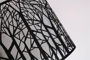 Forrest Laser Cut Tree Pendant Light Shade - Black and White