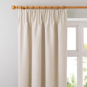 Willow Ivory Pencil Pleat Curtains Beige