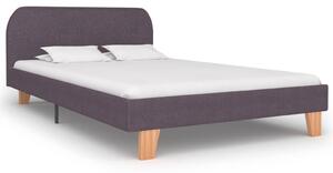 Bed Frame Taupe Fabric 120x190 cm