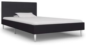 Bed Frame Black Fabric 90x190 cm