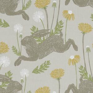 March Hare Curtain Fabric Linen