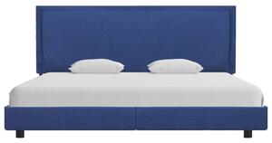Bed Frame Blue Fabric 150x200 cm 5FT King Size