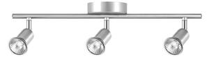 Rochdale 3 Lamp Spotlight Bar - Brushed Stainless Steel