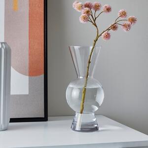 Shaped Glass Vase Clear