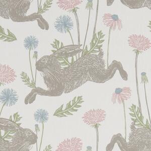 March Hare Curtain Fabric Pastel