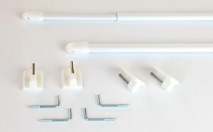 Lower pelmet pole - white (set of 2)