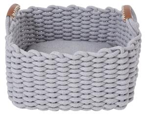 Woven Rope Cat Bed Grey