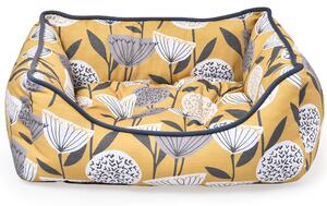 Emmott Square Dog Bed Yellow, Grey and White