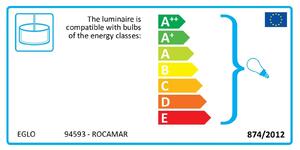 Eglo Rocamar 3 Light Pendant Light - Chrome