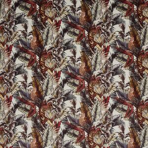 Prestigious Textiles Bengal Tiger Digitally Printed Velvet Fabric Safari