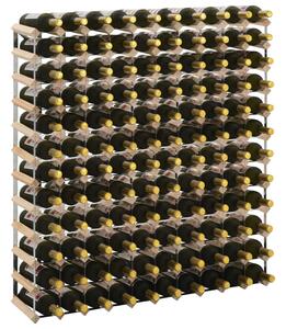 Wine Rack for 120 Bottles Solid Pinewood