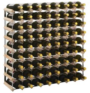 Wine Rack for 72 Bottles Solid Pinewood