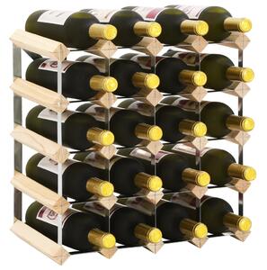 Wine Rack for 20 Bottles Solid Pinewood