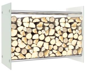 Firewood Rack White 80x35x60 cm Glass