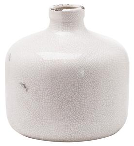 Garda Glazed White Ceramic Chive Vase
