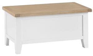 Tattershall Oak Top Blanket Box in White