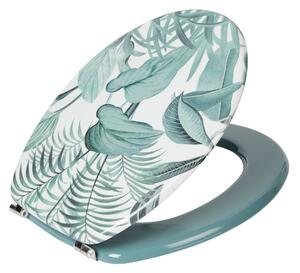 Tropical Toilet Seat with Green Ring MultiColoured