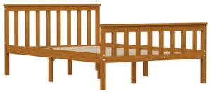 Bed Frame Honey Brown Solid Pinewood 120 x 190 cm