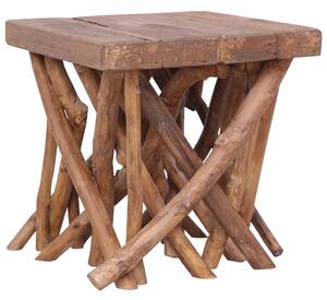 Log Coffee Table 40x40x40 cm Solid Wood