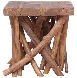Log Coffee Table 40x40x40 cm Solid Wood