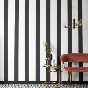 Mono Stripe Wallpaper Black/white