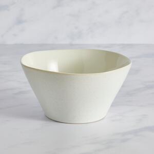 Amalfi Reactive Glaze Salad Bowl, White White