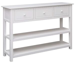 Sideboard White 115x30x76 cm Wood