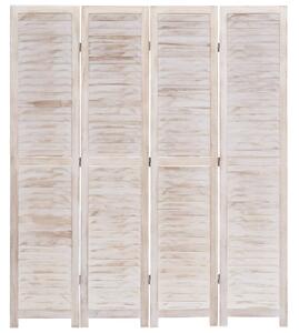 4-Panel Room Divider 140x165 cm Wood