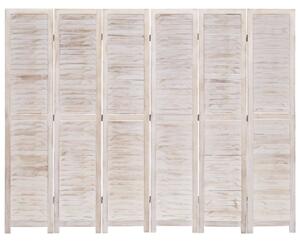6-Panel Room Divider 210x165 cm Wood