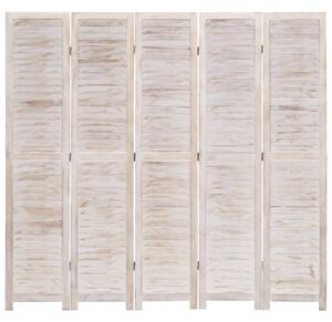 5-Panel Room Divider 175x165 cm Wood
