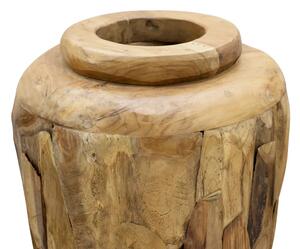 Decoration Vase 40x100 cm Solid Teak Wood
