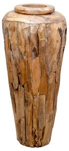 Decoration Vase 40x80 cm Solid Teak Wood