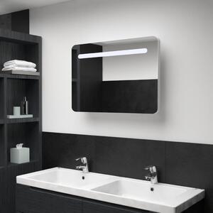 LED Bathroom Mirror Cabinet 80x9.5x55 cm