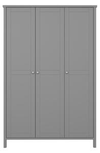 Tromso Grey 3 Doors Wooden Wardrobe