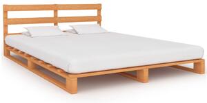 Pallet Bed Frame Brown Solid Pine Wood 120x200 cm