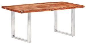 Dining Table with Live Edges Solid Acacia Wood 200 cm 6 cm