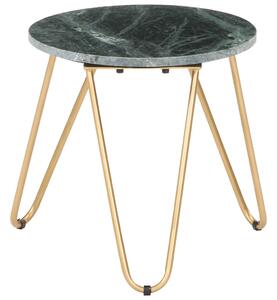 Coffee Table Green 40x40x40 cm Real Stone with Marble Texture