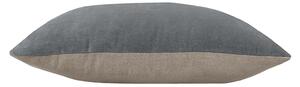 Country Living Velvet Linen Cushion - 45x45cm - Warm Grey