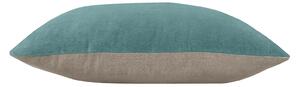 Country Living Velvet Linen Cushion - 30x50cm - Duck Egg