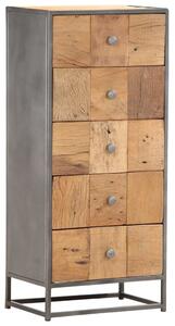 Drawer Cabinet 45x30x100 cm Solid Reclaimed Wood