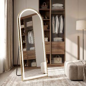 Mirror LED Orbit 50x160cm Brush Gold