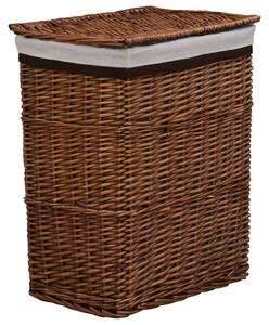 Stackable Laundry Basket Brown Willow