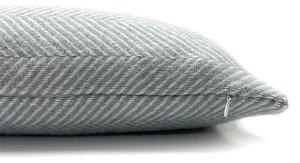 Country Living Wool Herringbone Cushion - 50x50cm - Duck Egg