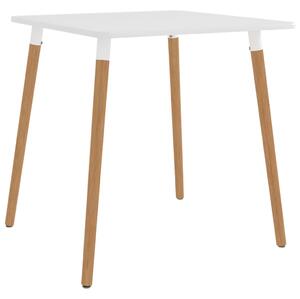 Dining Table White 80x80x75 cm Metal