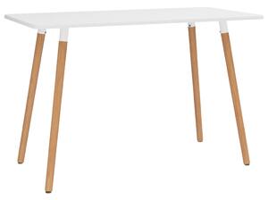 Dining Table White 120x60x75 cm Metal
