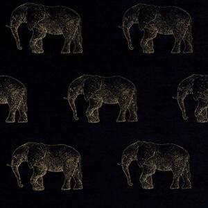 Elephant Fabric Noir