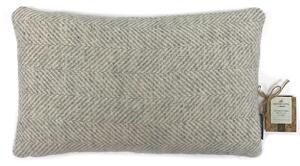 Country Living Wool Herringbone Cushion - 30x50cm - Grey