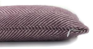 Country Living Wool Herringbone Cushion - 30x50cm - Grape