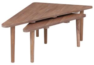 Coffee Tables 2 pcs Solid Teak Wood